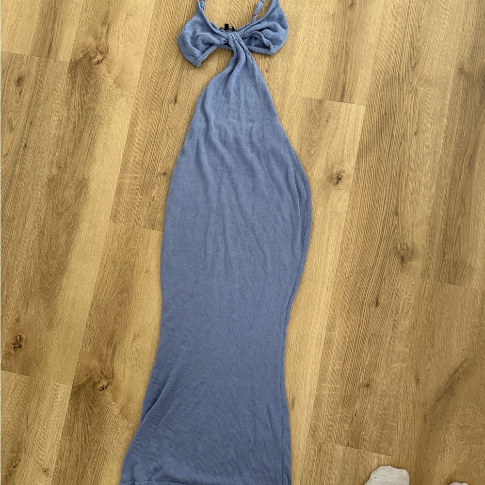 Fashion Nova Light Blue Knit Top